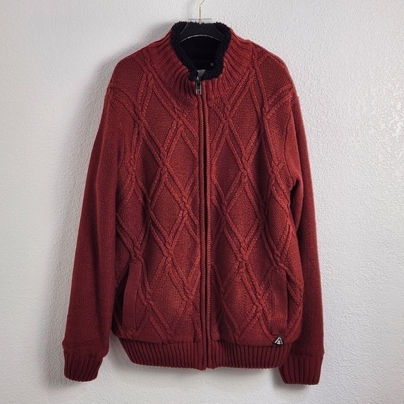 AMERICAN Stitch Hooded Thick Sweater Jacket Size: M - Picture 5 of 16